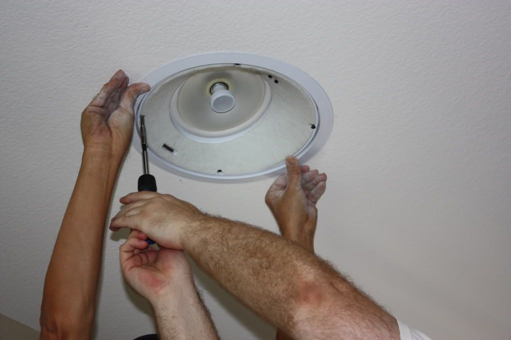 install ceiling speaker finished